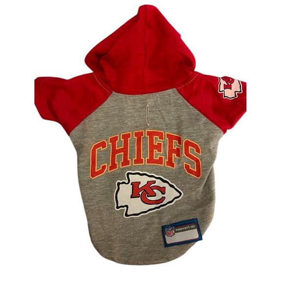 NFL Kansas City Chiefs Pet Wear Hoodie Dog Cat Shirt Offical NFL Licensed XS NEW - Picture 4 of 10